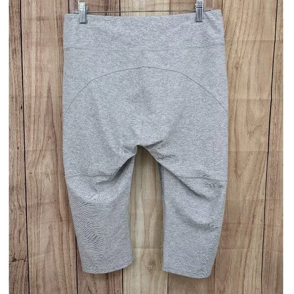OUTDOOR VOICES Warmup 3/4 Legging Dove/Ash Gray Space Dyed Sz XL - Picture 5 of 8
